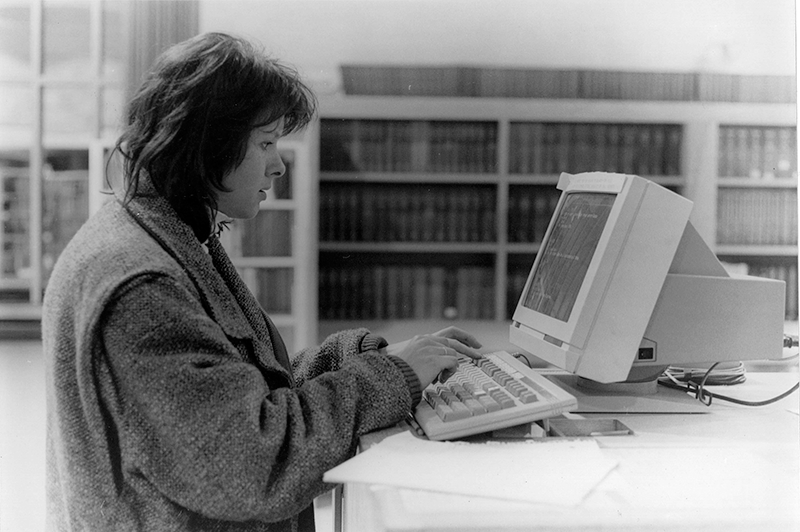Person using computer