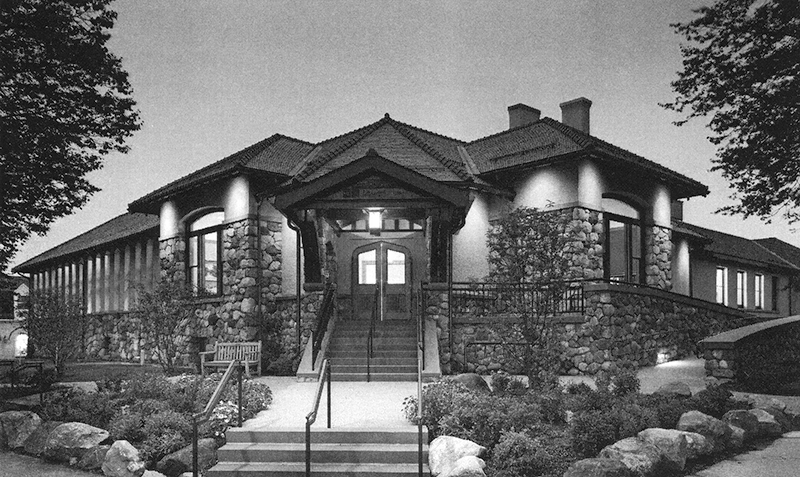 Entrance to Library