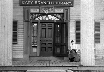 Late 1800s Front facade of Stone Building, Carrie Fiske, Cary Branch Library in Lexington Massachusetts. Part of the Edwin B. Worthen Collection at Cary Library Late 1800s Front facade of Stone Building, Carrie Fiske, Cary Branch Library in Lexington Massachusetts