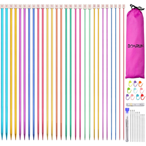 Straight knitting needles