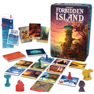 Game box, cards, pieces, and scorecards