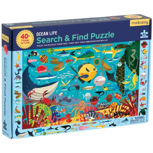 Colorful underwater scene on this puzzle box cover