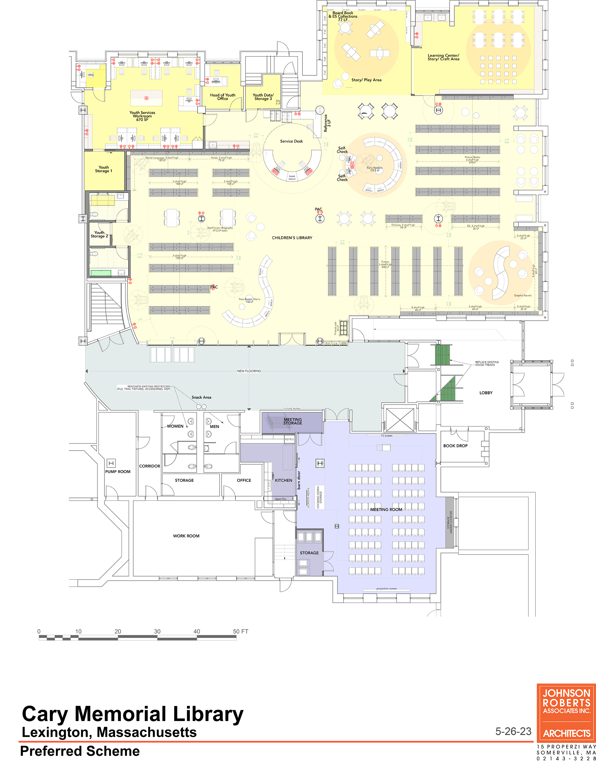 Cary Library Floorplan Design