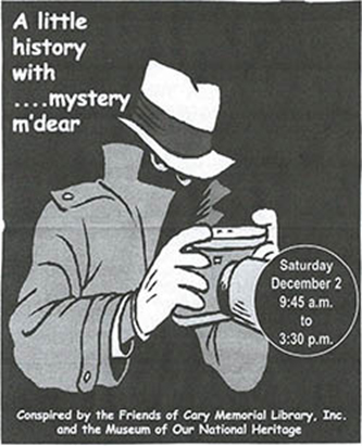 Poster for Friends Mystery lecture