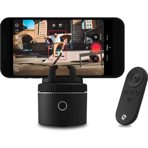 Pivo Pod holding smartphone and remote