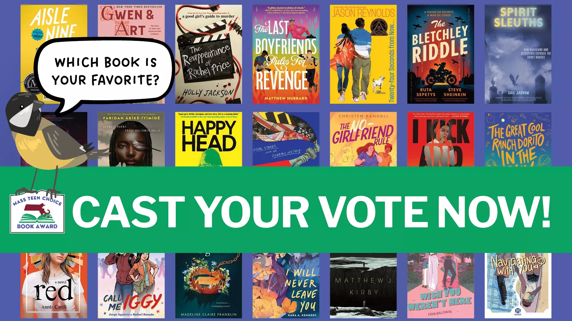 Mass Teen Choice Book Award - Which Book Is Your Favorite? Cast Your Vote Now!